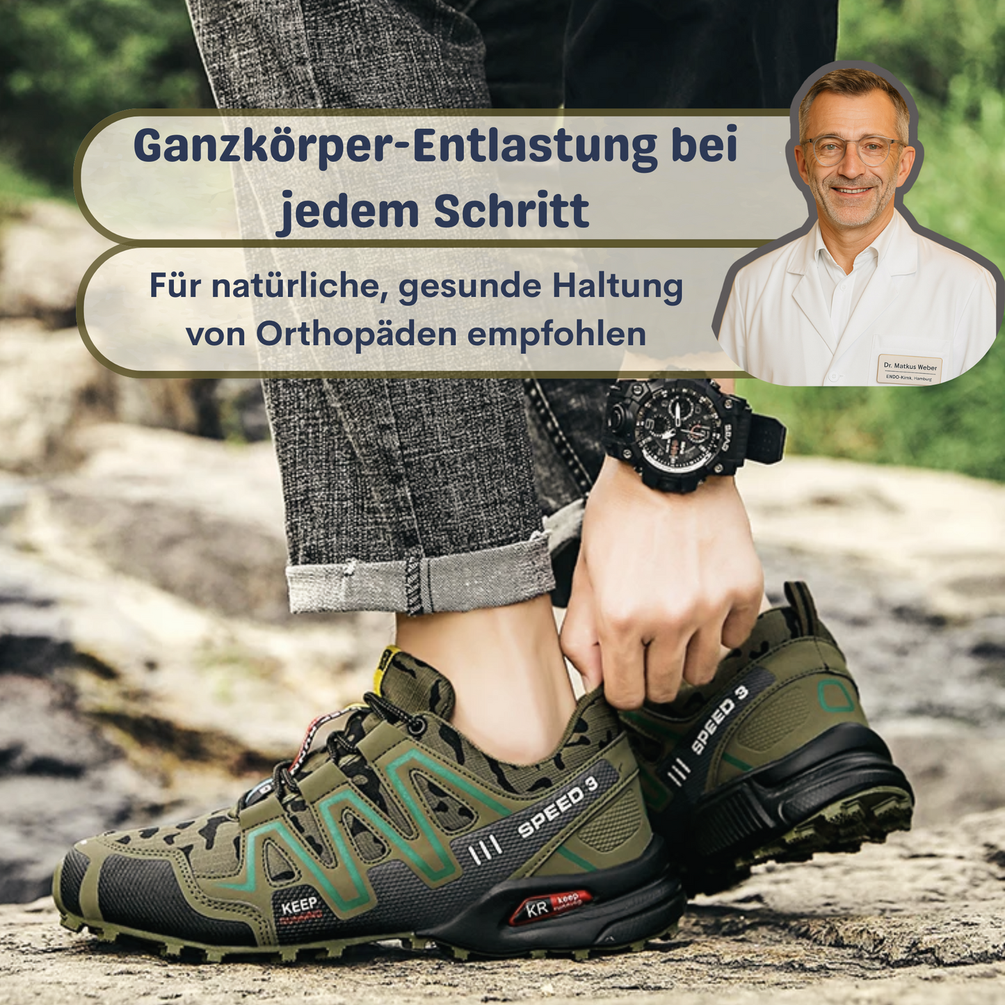 1+1 Aktion Orthopädischer Lauf- & Wanderschuh - TerraGrip Unisex
