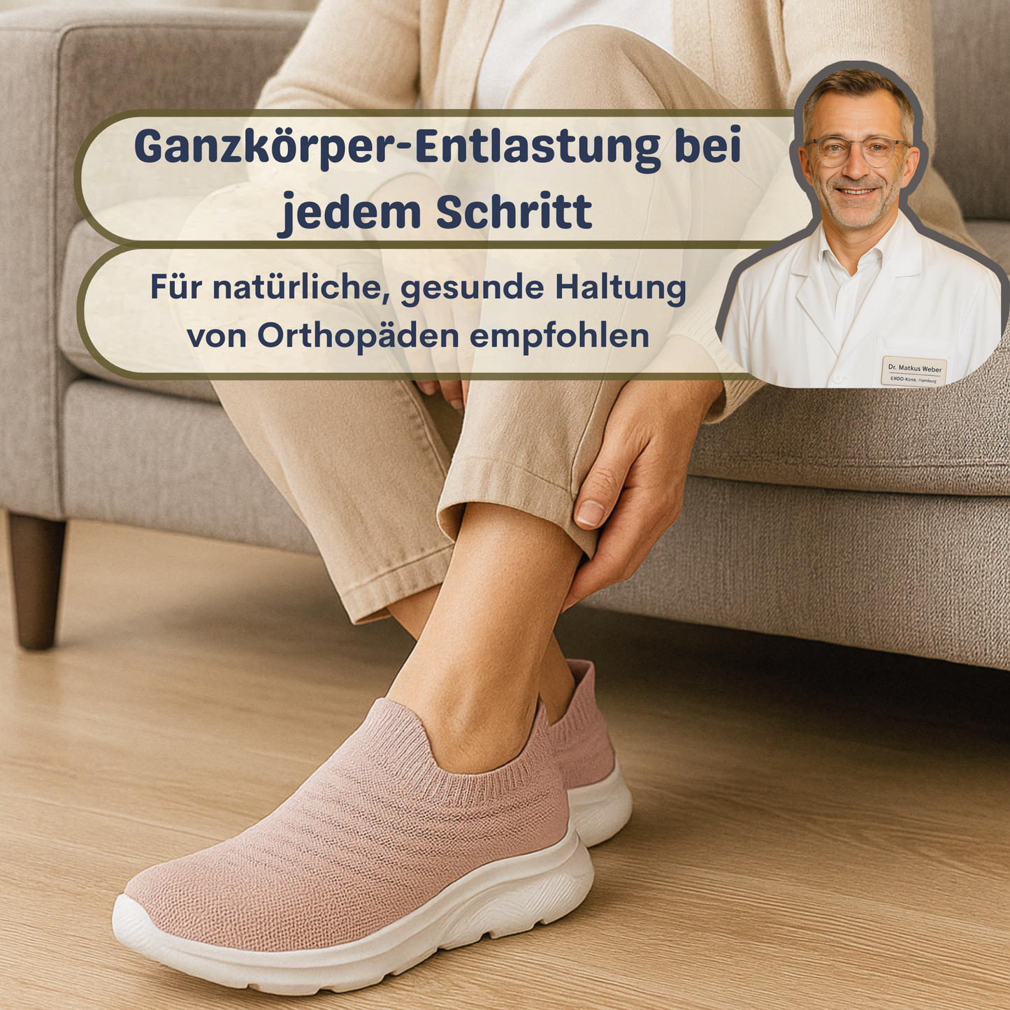 Slip On Sneaker Damen – Stoff Slip In Schlupf Sneaker – Damen Sneaker zum Reinschlüpfen ohne Schnürsenkel
