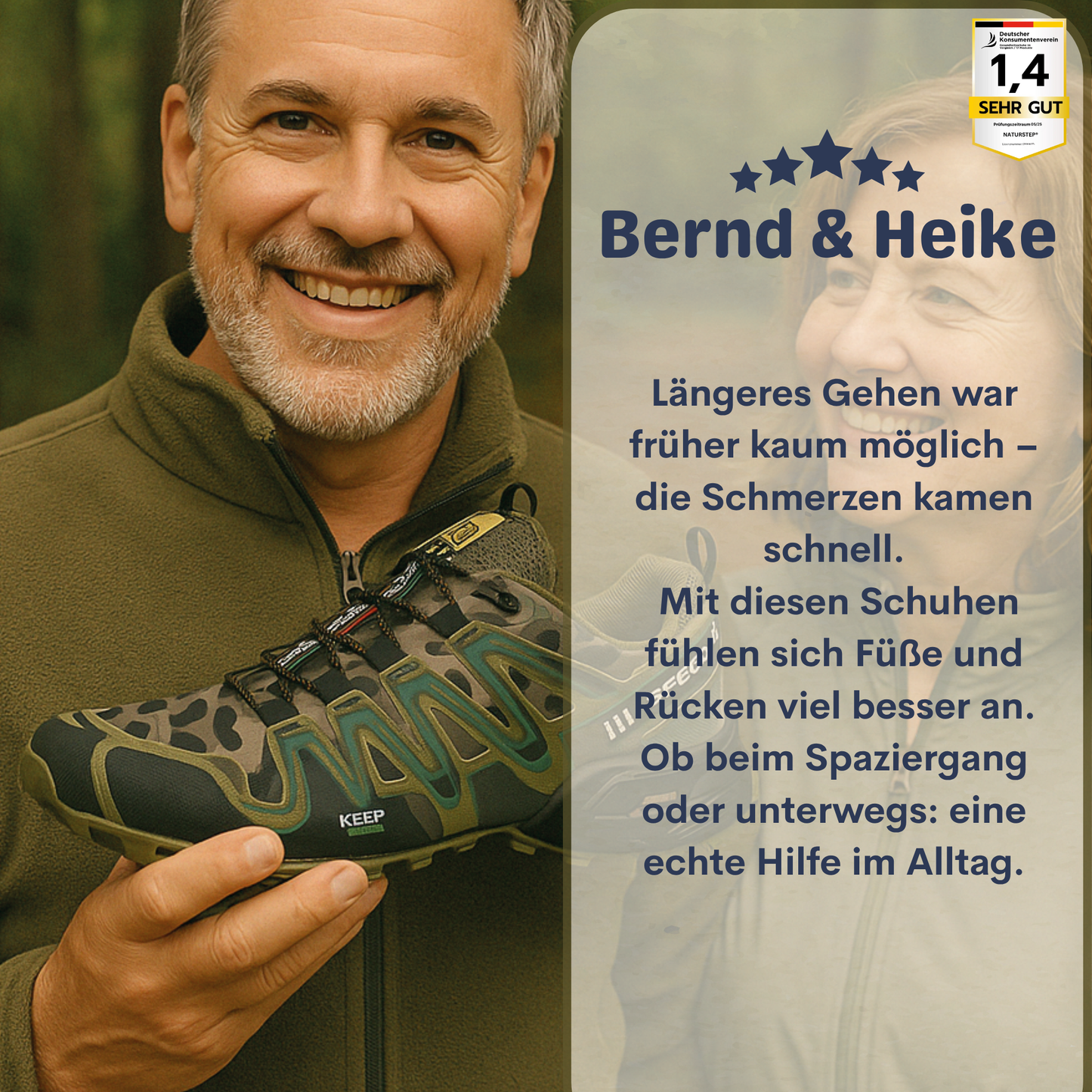 1+1 Aktion Orthopädischer Lauf- & Wanderschuh - TerraGrip Unisex