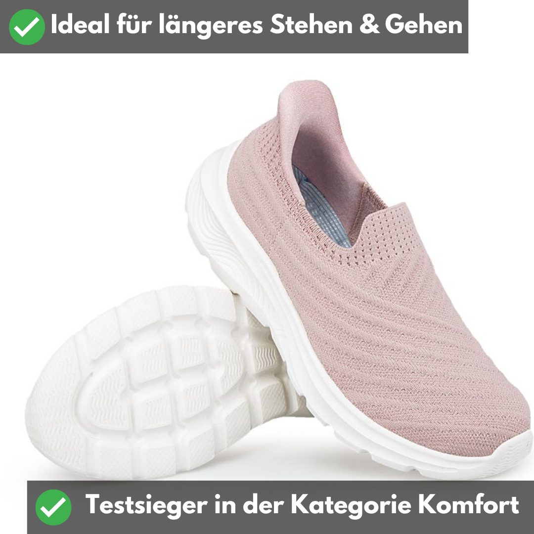 Slip On Sneaker Damen – Stoff Slip In Schlupf Sneaker – Damen Sneaker zum Reinschlüpfen ohne Schnürsenkel