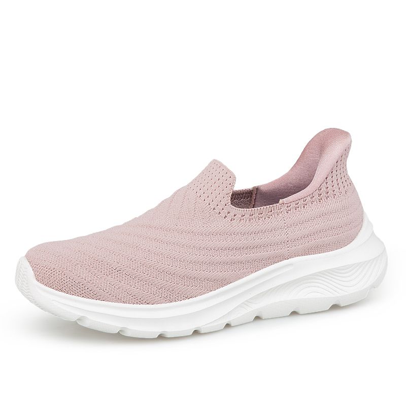 Slip On Sneaker Damen – Stoff Slip In Schlupf Sneaker – Damen Sneaker zum Reinschlüpfen ohne Schnürsenkel