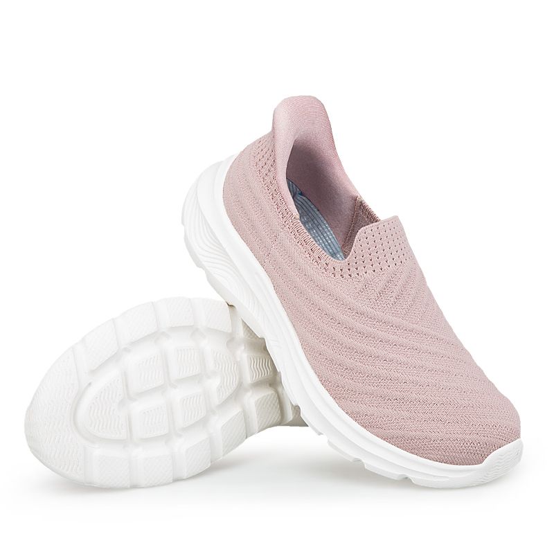Slip On Sneaker Damen – Stoff Slip In Schlupf Sneaker – Damen Sneaker zum Reinschlüpfen ohne Schnürsenkel
