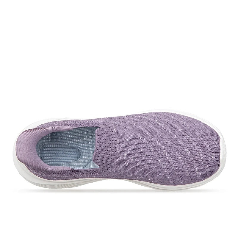 Slip On Sneaker Damen – Stoff Slip In Schlupf Sneaker – Damen Sneaker zum Reinschlüpfen ohne Schnürsenkel