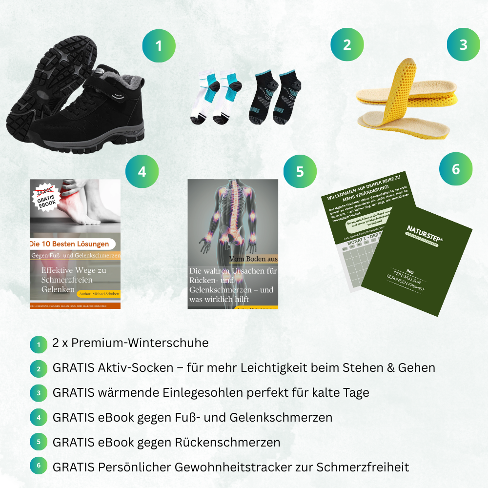 Ergonomischer Klettverschluss-Stiefel mit großzügigem Zehen - und Fersenbereich - OrthoRelief