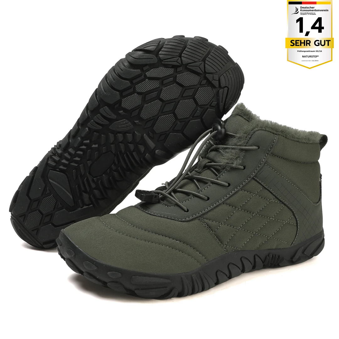 Isolierender Winter-Barfußschuh mit rutschfester Sohle - FrostFit