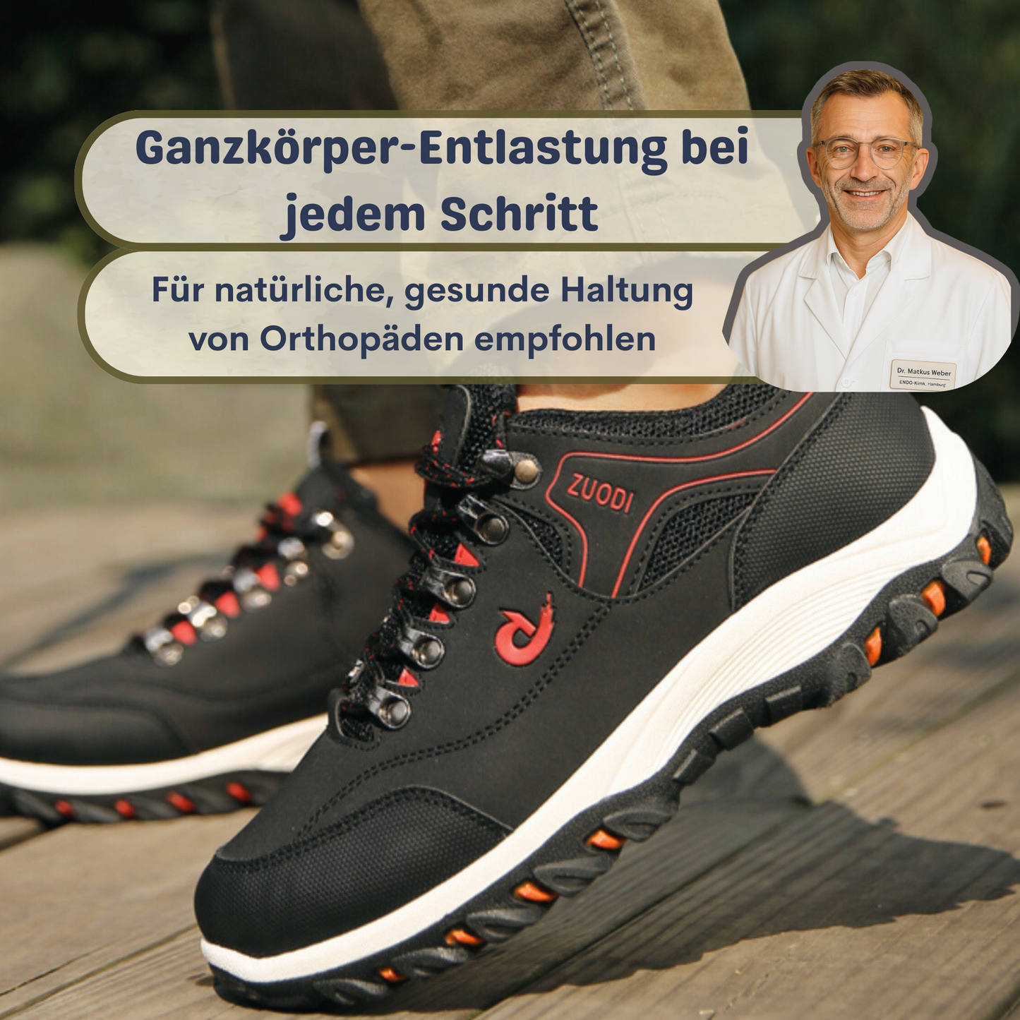 Orthopädischer Lauf- & Wanderschuh - OrthoQuest - Unisex