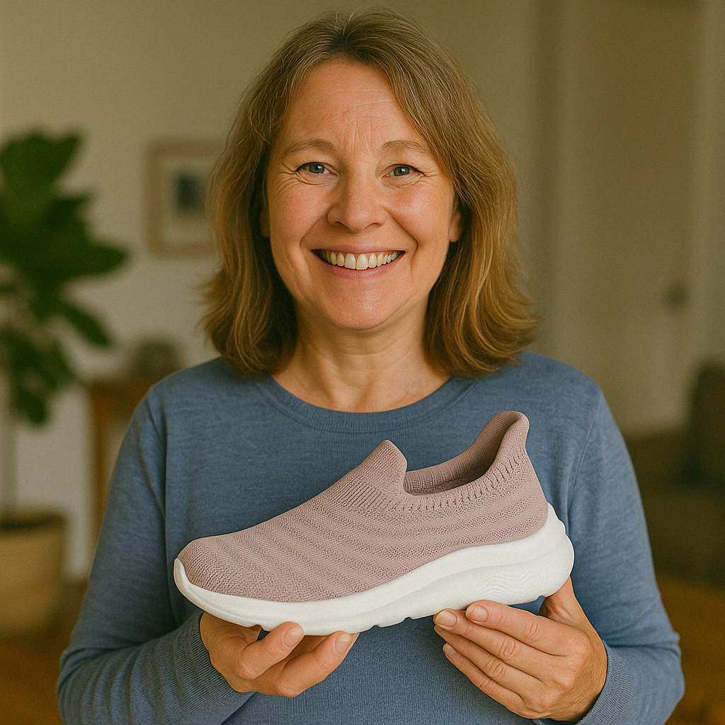 Slip On Sneaker Damen – Stoff Slip In Schlupf Sneaker – Damen Sneaker zum Reinschlüpfen ohne Schnürsenkel
