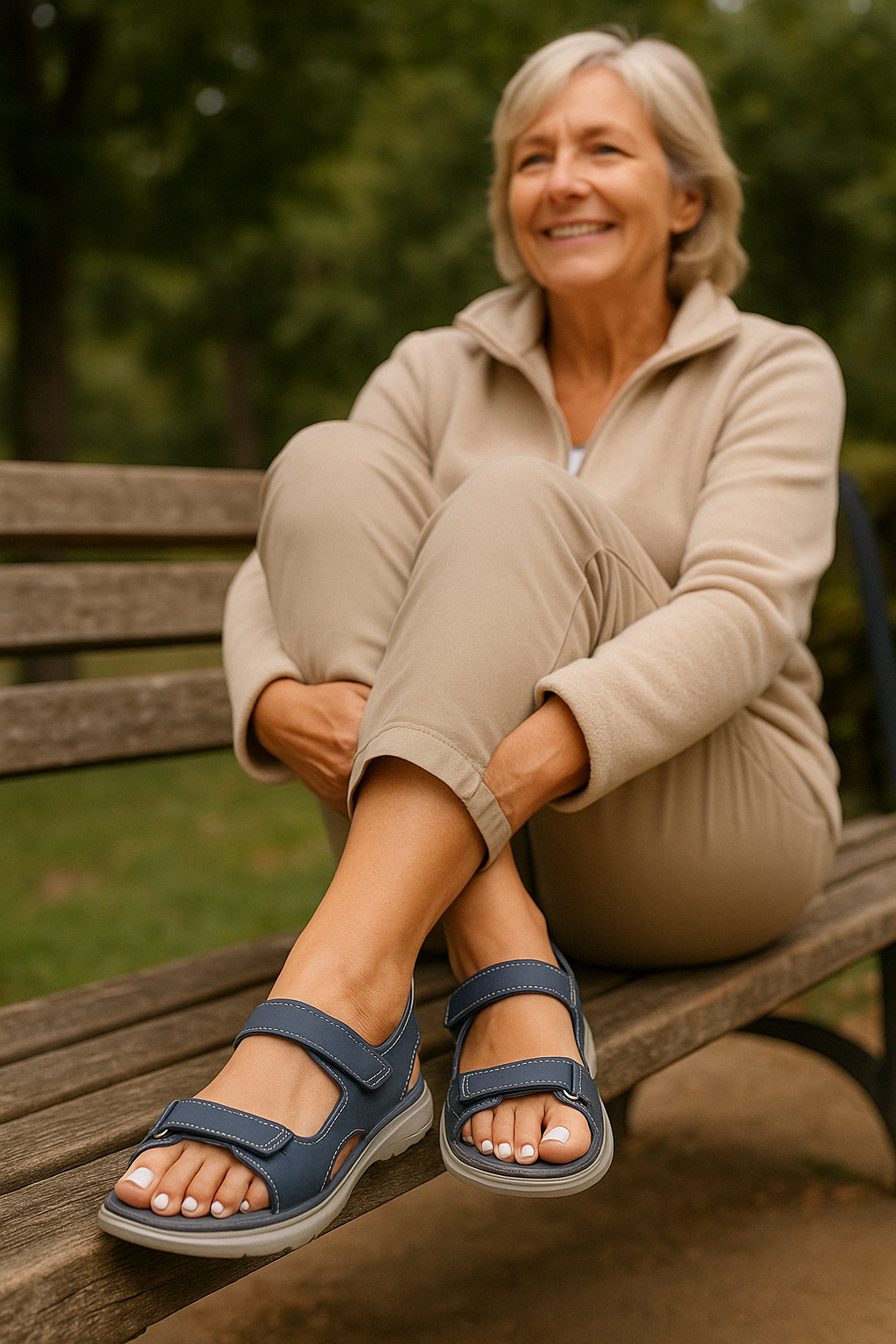 Orthopädische Damensandalen für Schmerzlinderung - ErgoLiva