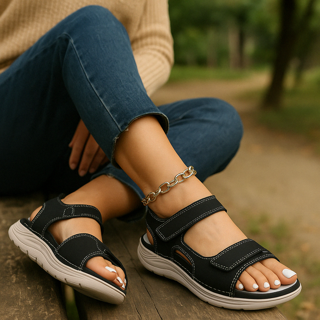 Orthopädische Damensandalen für Schmerzlinderung - ErgoLiva