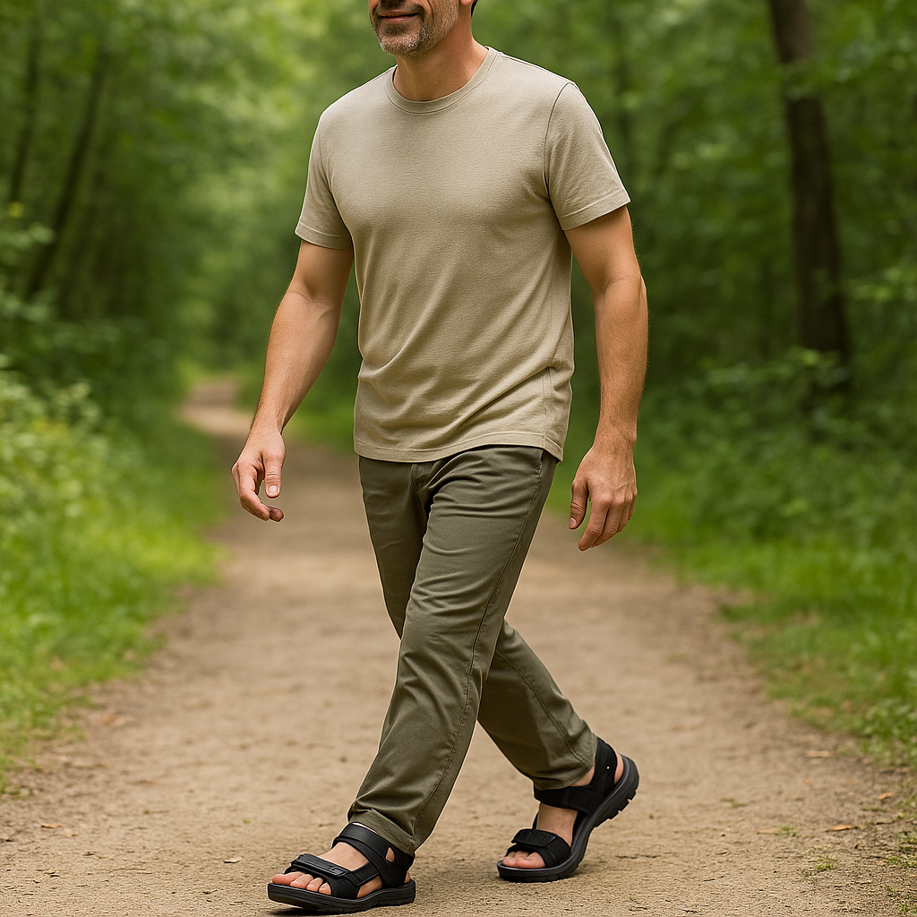 Ergonomische Orthopädische Herrensandalen für Schmerzlinderung - OrthoClaim